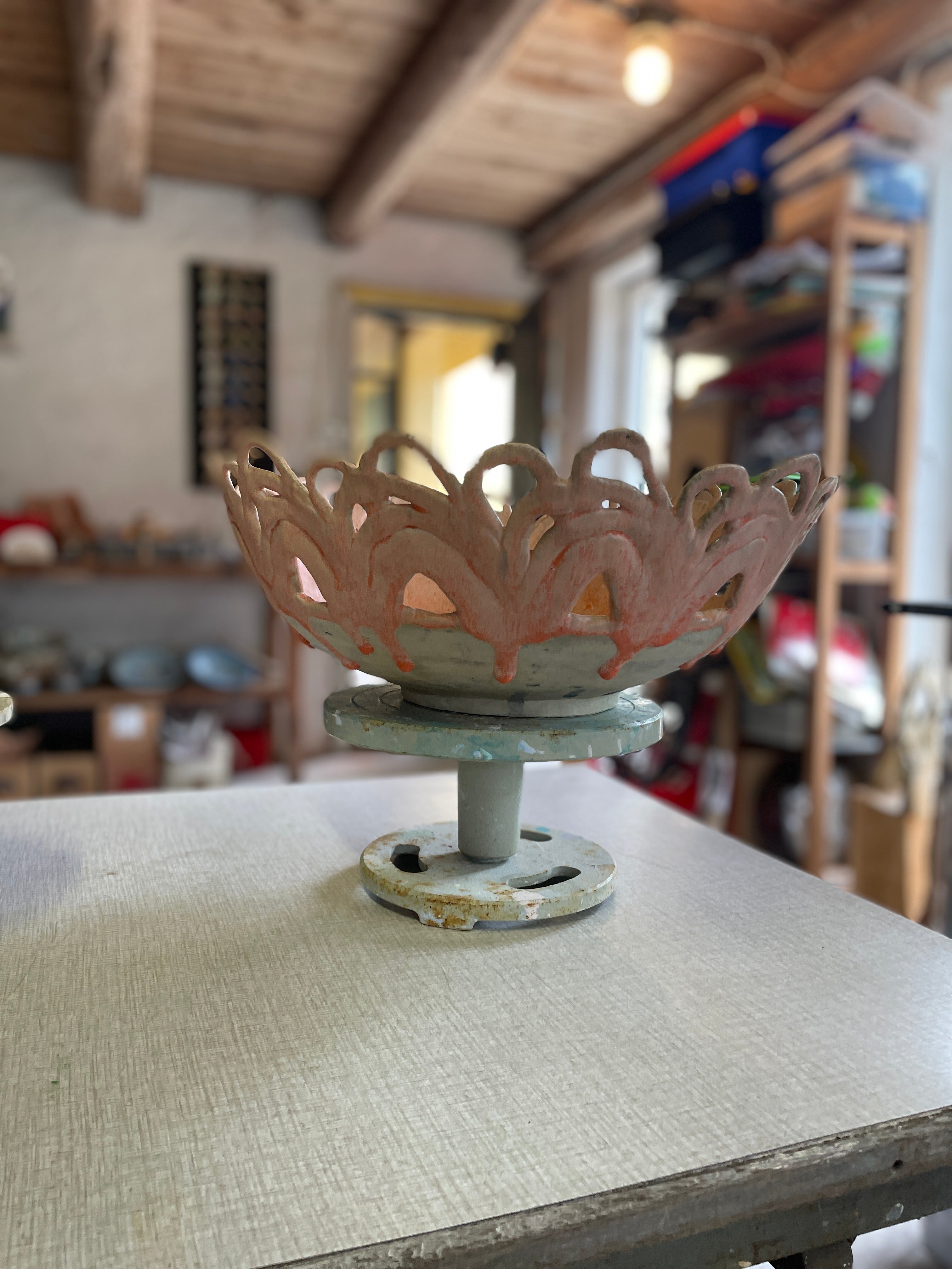 Big Bowl #3 Drippy Pink