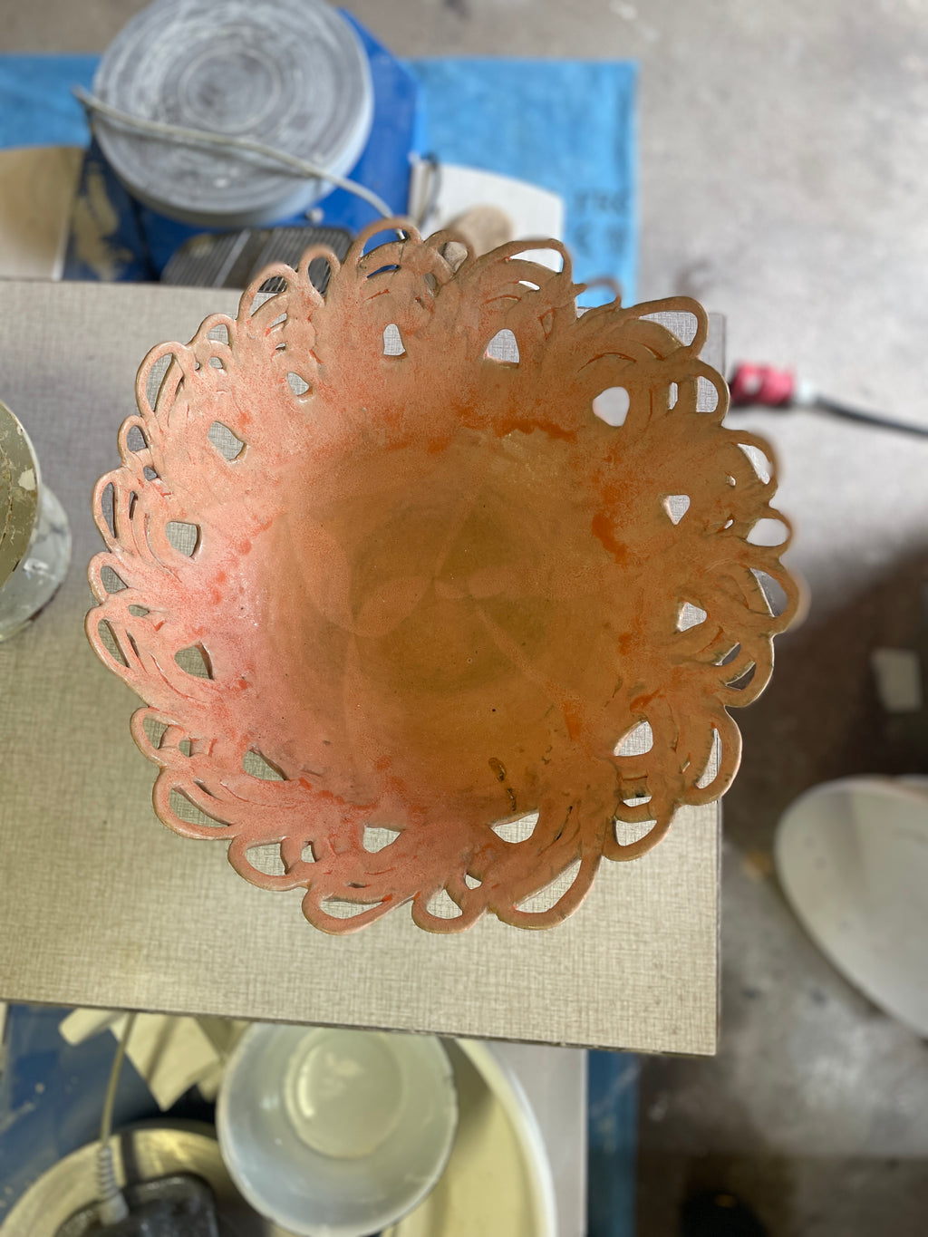 Big Bowl #3 Drippy Pink