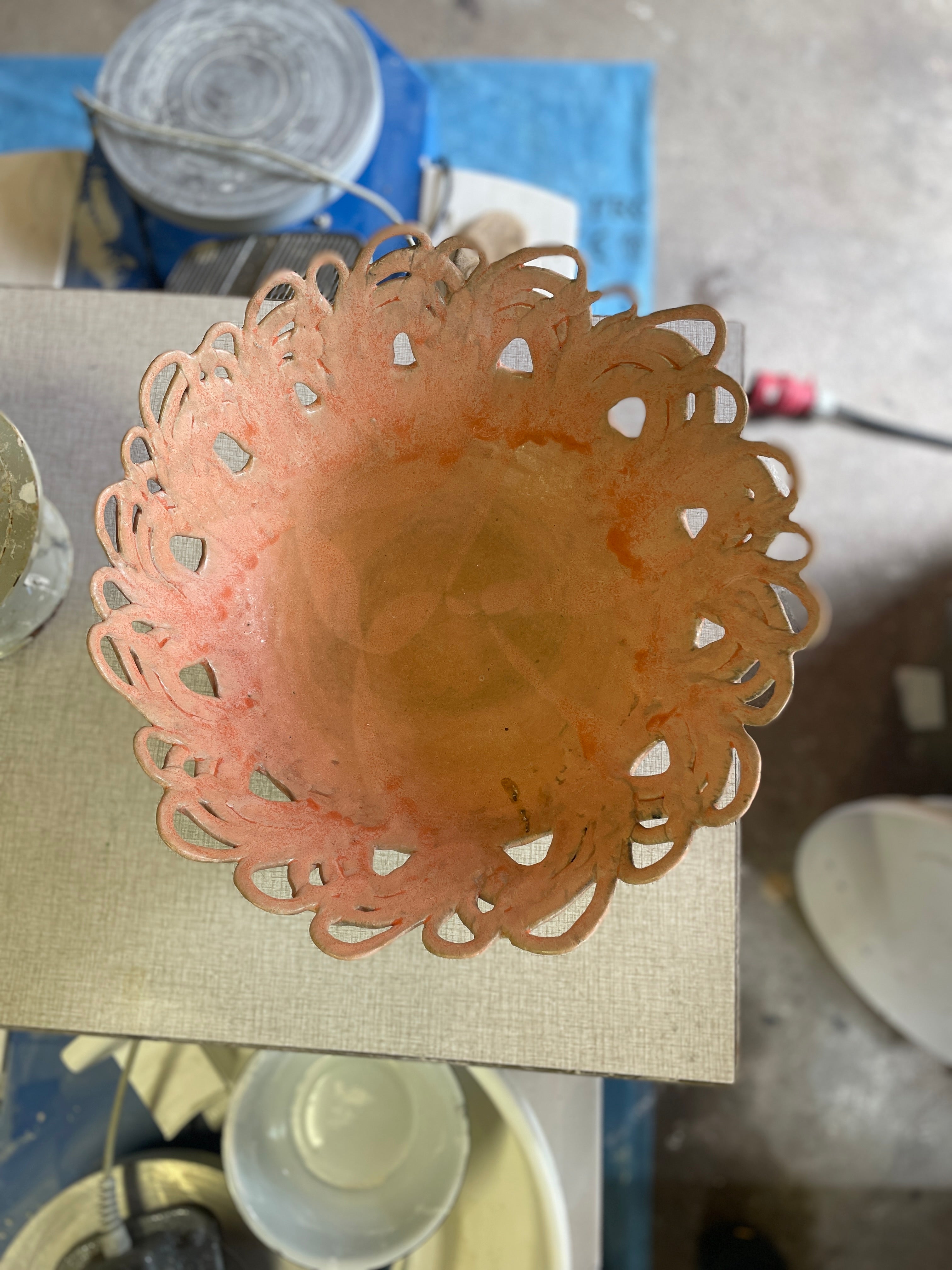 Big Bowl #3 Drippy Pink