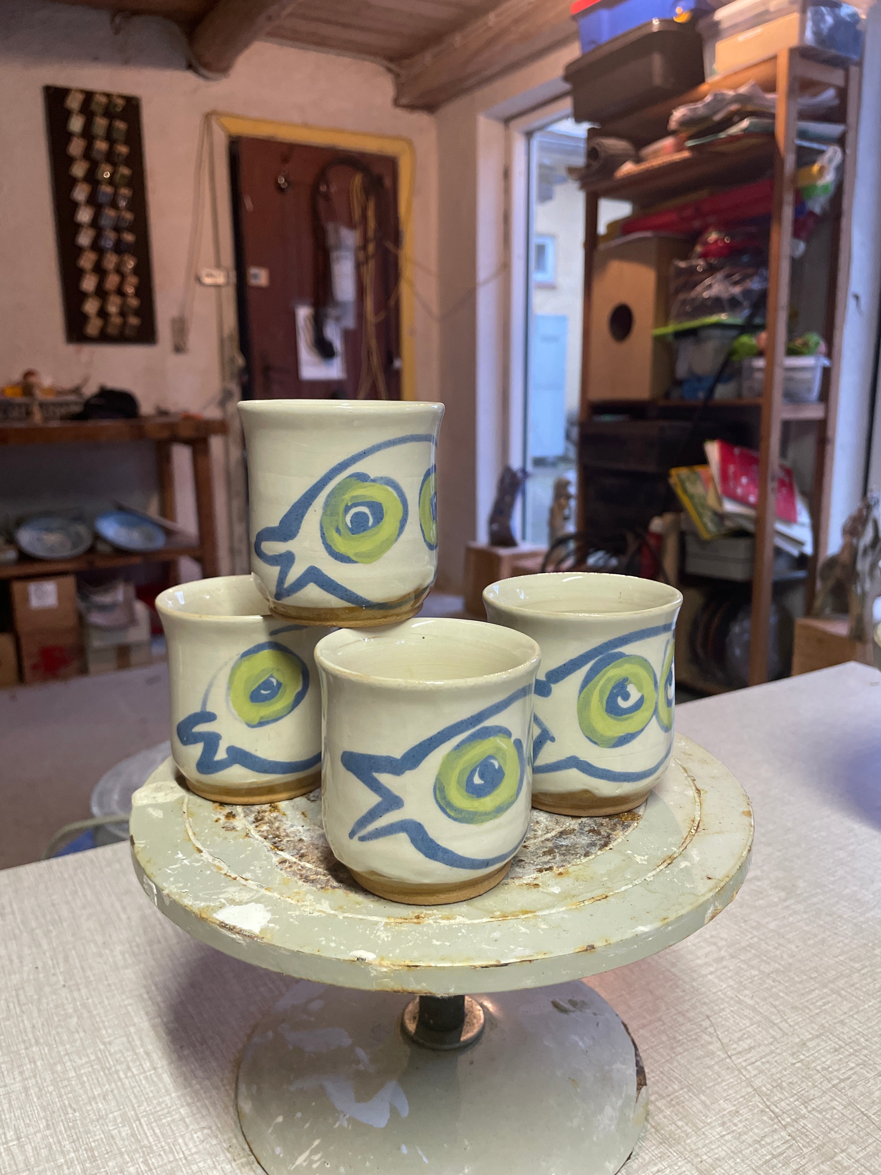 Bird Coffee/Tea Cup 4pcs set