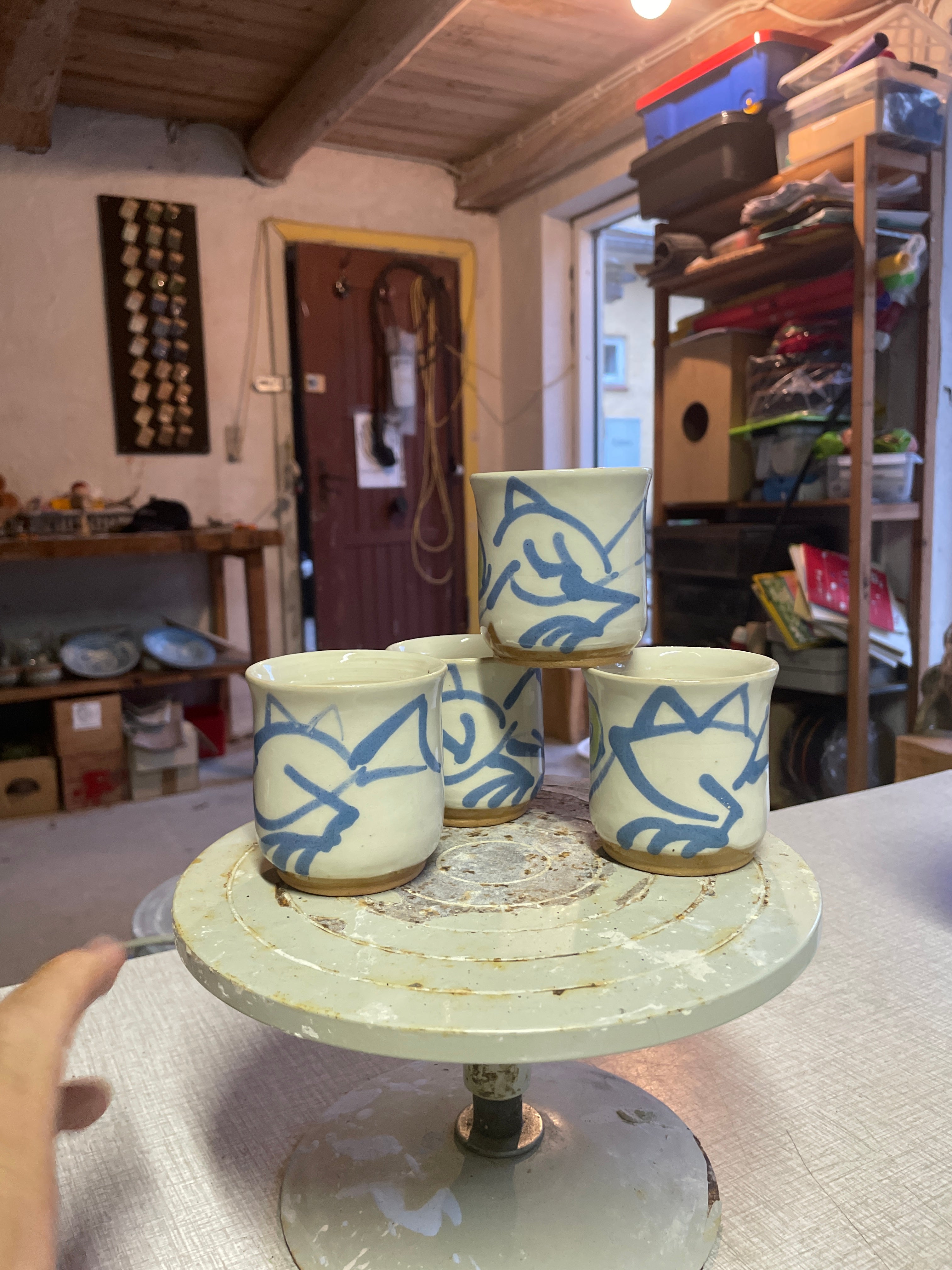 Bird Coffee/Tea Cup 4pcs set