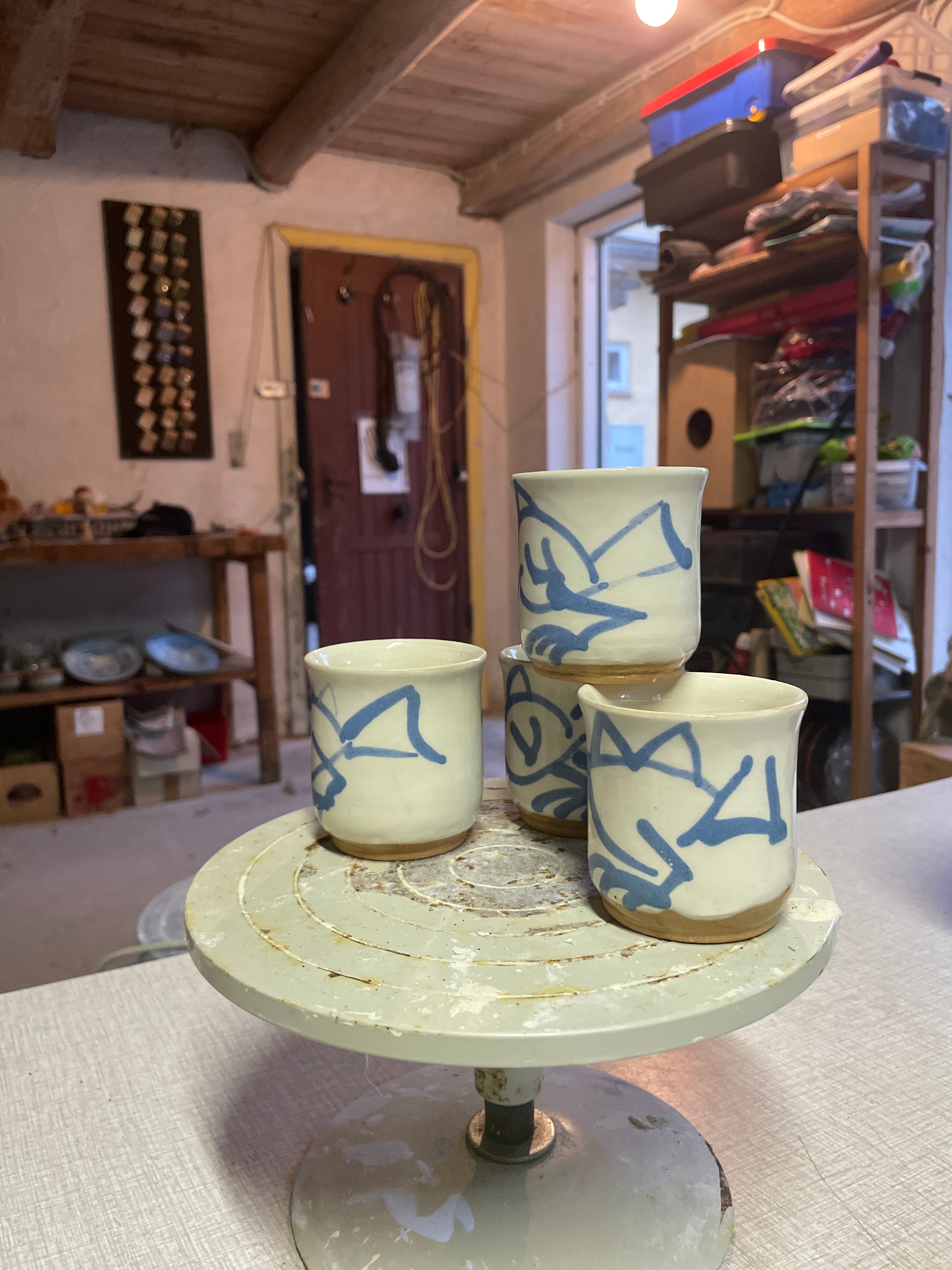 Bird Coffee/Tea Cup 4pcs set